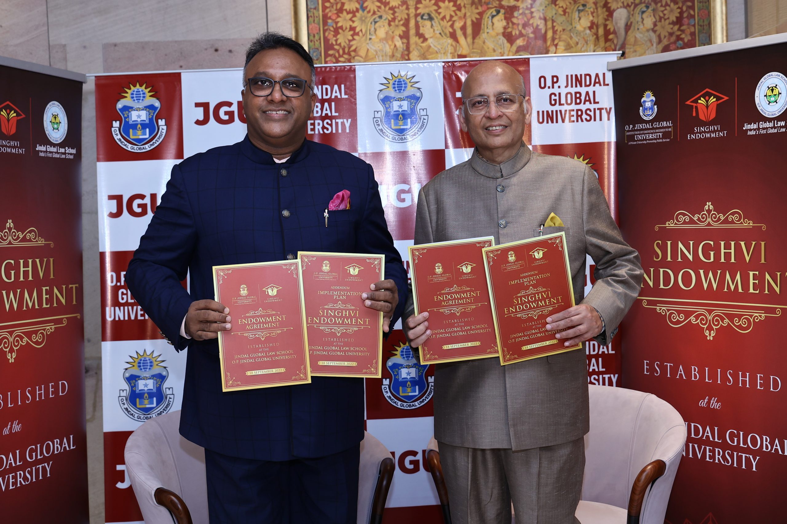 Dr. Abhishek M. Singhvi Establishes Rs. 2 Crore Endowment at O.P ...